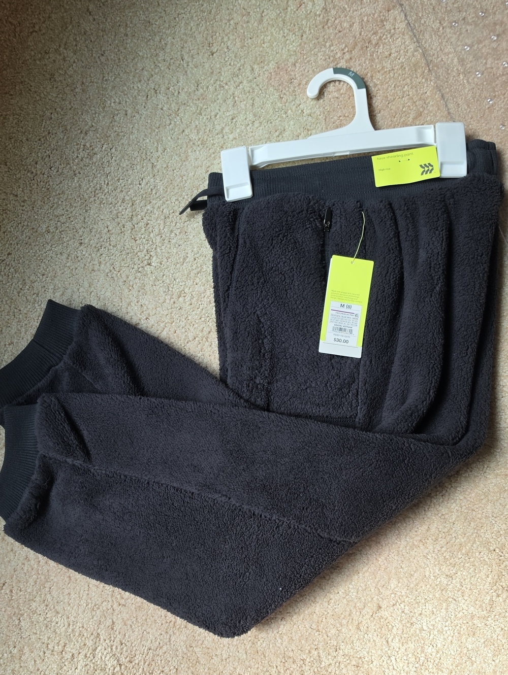 all in motion Black Plush Fleece Joggers for Kids